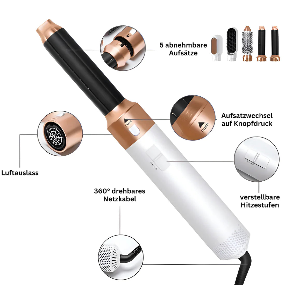 BELAYA'S - 5 IN 1 LUXUS-HAARSTYLER